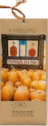 Quilt Pattern: #2 Pumpkins in a Row, whimsical fall pumpkins