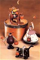 ww6006, ww6007, ww6008, ww6010 black cat, stars, dog, bee, pumpkin, moon, riding, ladybug, costume, jack o' lantern, trick or treat, hat
