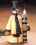ww2623 Christmas, Snowman, Candle Light, lamppost