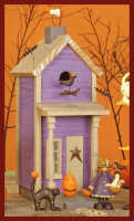 WW6068 Mini Willies - Purple birdhouse and haunting creatures